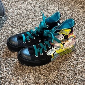 Converse  Black and Teal Chuck Taylor All Star High Top.